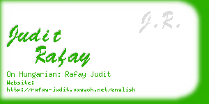 judit rafay business card